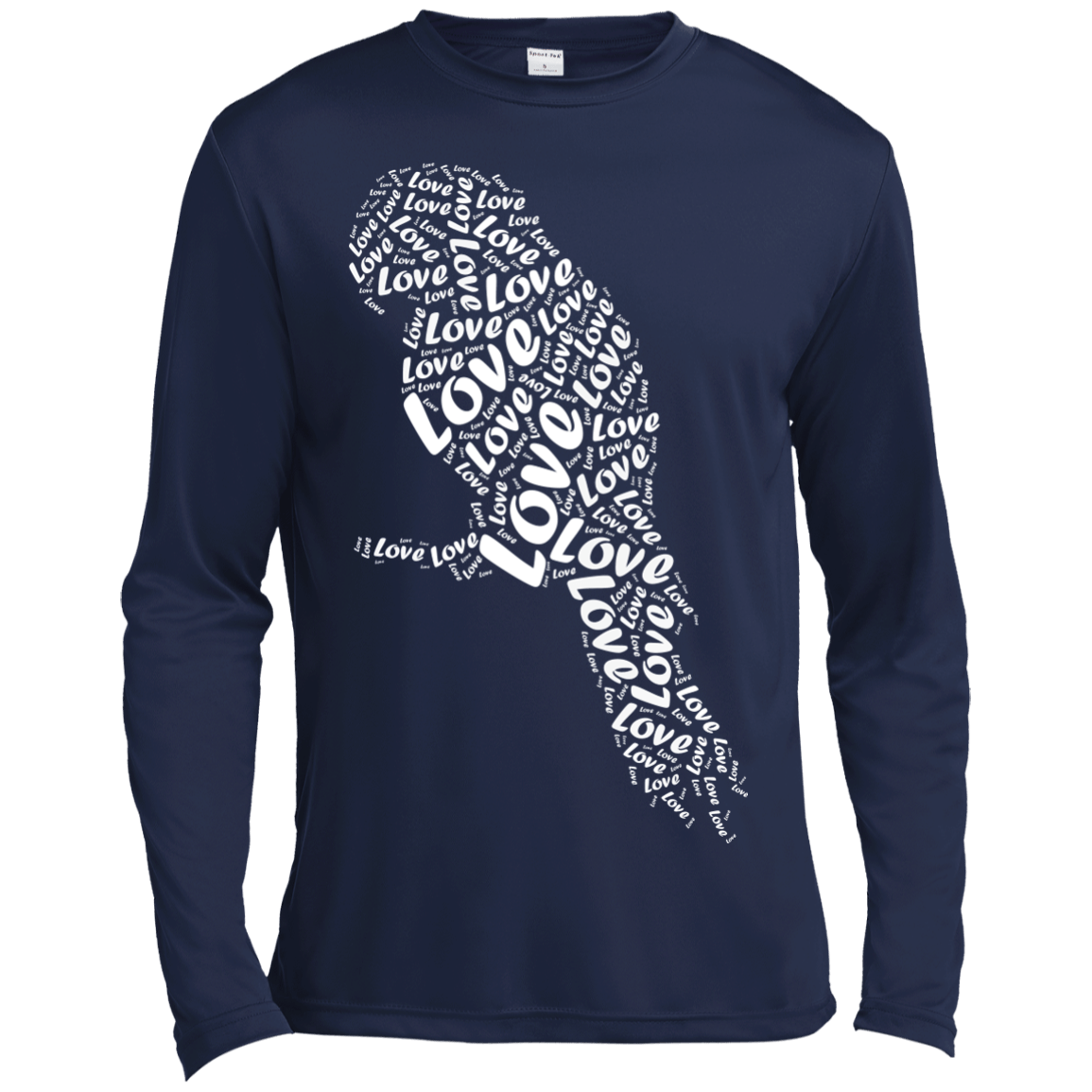 I Love Parrots-T-Shirt & Hoodie-Long Sleeve T-Shirt-Navy