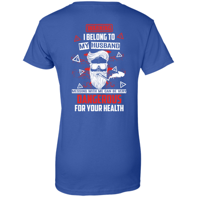 Warning I Belong To My Husband T Shirt-T-Shirt & Hoodie-Women's T-Shirt-Royal