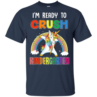 I'm Ready To Crush Kindergarte Unicorn Back To School Youth-Youth Shirt-Youth T-Shirt-Navy