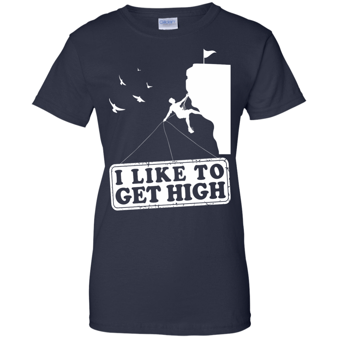I Like To Get High-T-Shirt & Hoodie-Women's T-Shirt-Navy