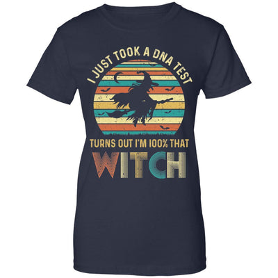 I Just Took A DNA Test Turns Out I'm 100% That Witch-T-Shirt & Tank Top-Women's T-Shirt-Navy