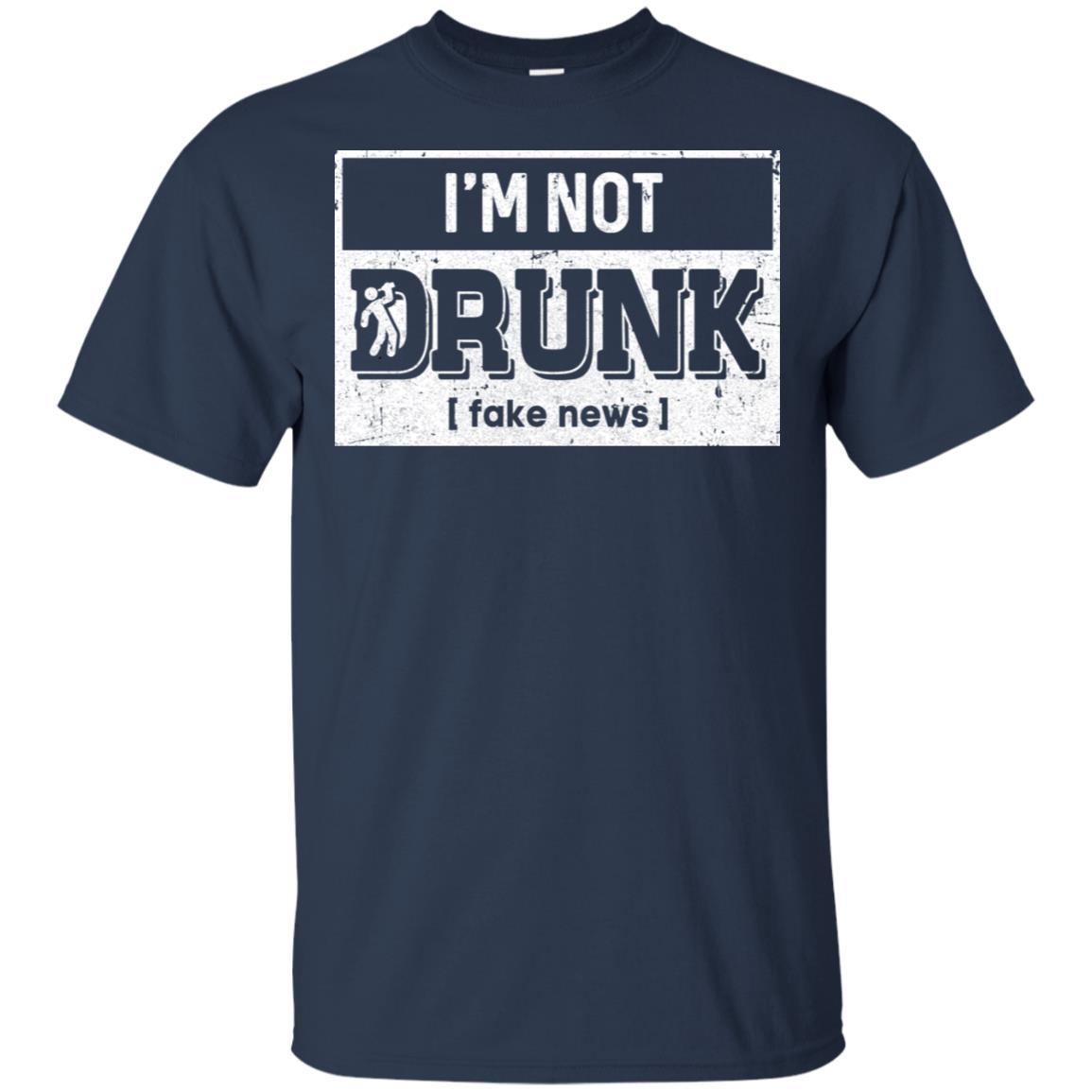 I'm Not Drunk Fake New St Patricks Day Drinking-T-Shirt & Hoodie-Classic T-Shirt-Navy
