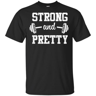 Strong And Pretty Funny Strongman Workout Gym Gift-T-Shirt & Tank Top-Classic T-Shirt-Black