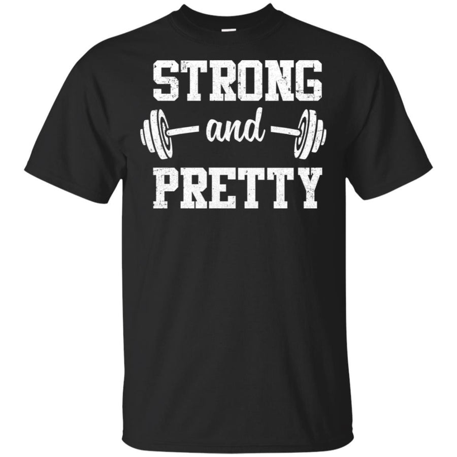 Strong And Pretty Funny Strongman Workout Gym Gift-T-Shirt & Tank Top-Classic T-Shirt-Black