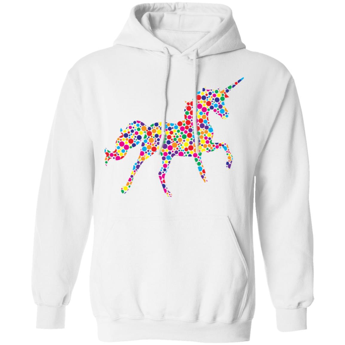 Dot Unicorn Lovers International Dot Day-T-Shirt & Hoodie-Pullover Hoodie-White