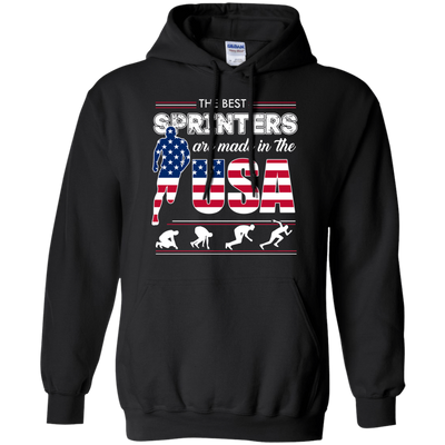 The Best Sprinters USA-T-Shirt & Hoodie-Pullover Hoodie-Black