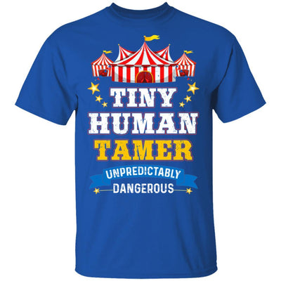 Tiny Human Tamer Circus Party Carnival Gymnast Distressed-T-Shirt & Hoodie-Classic T-Shirt-Royal