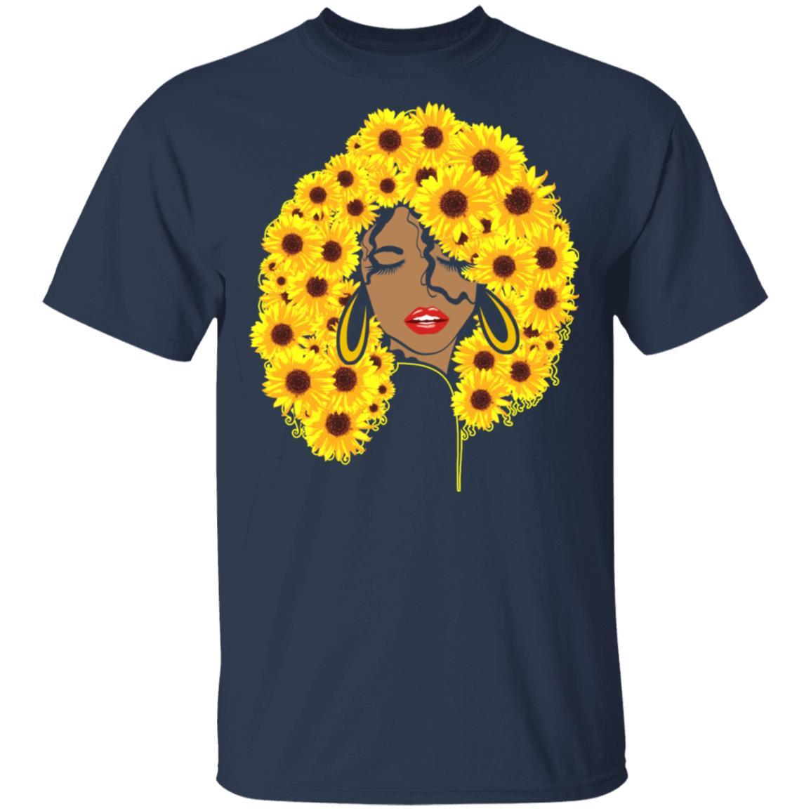 Black Girl Are Sunflowers-T-Shirt & Tank Top-Classic T-Shirt-Navy