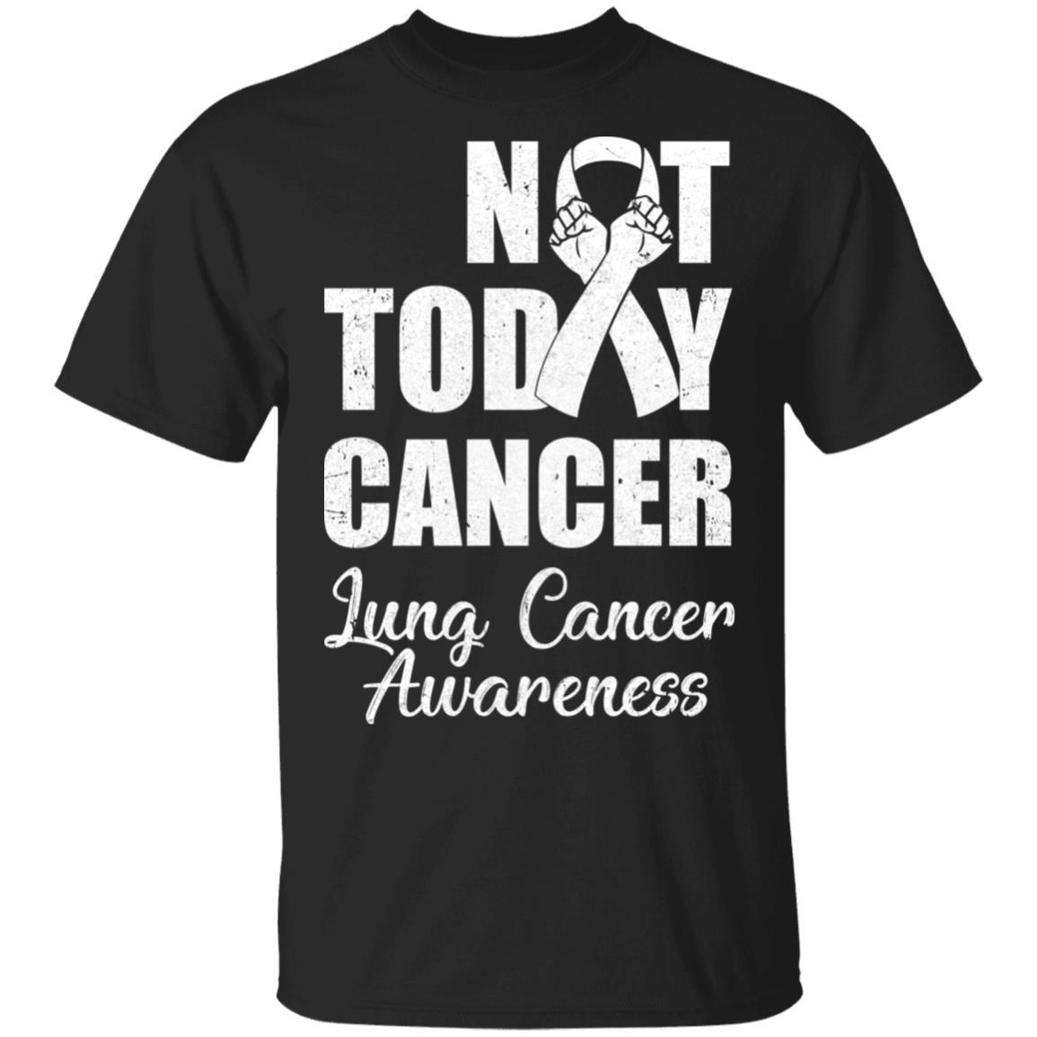 Support Lung Cancer Awareness White Ribbon Not Today