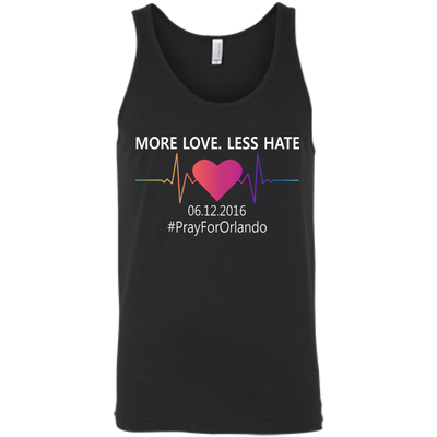 More Love Less Hate - Orlando-T-Shirt & Hoodie-Unisex Tank-Black
