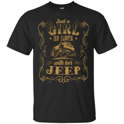 Just A Girl In Love With Her Jeep-T-Shirt & Hoodie-Classic T-Shirt-Black