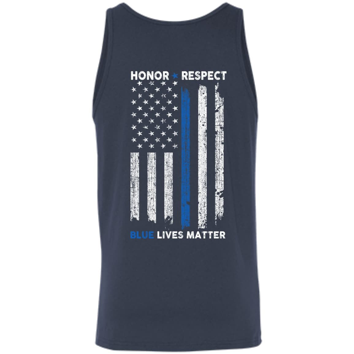Honor and Respect Police Week-T-Shirt & Hoodie-Unisex Tank-Navy