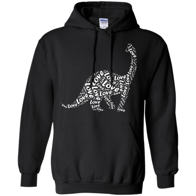 I Love Dinosaur-T-Shirt & Hoodie-Pullover Hoodie-Black
