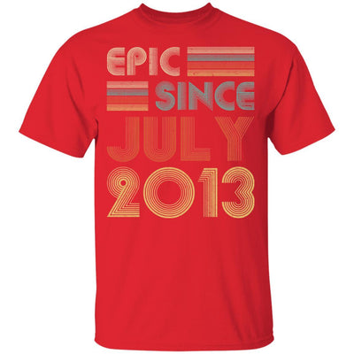 Epic Since July 2013 Vintage 8th Birthday Gifts Youth-Youth Shirt-Youth T-Shirt-Red