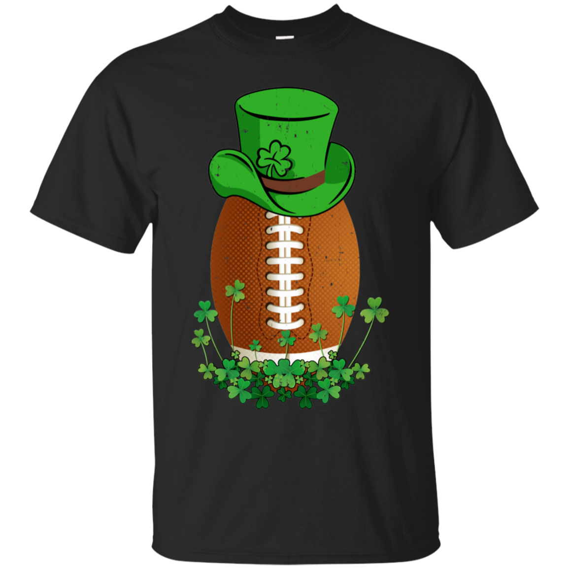 Shamrock Football Leprechaun St Patricks Day-T-Shirt & Hoodie-Classic T-Shirt-Black