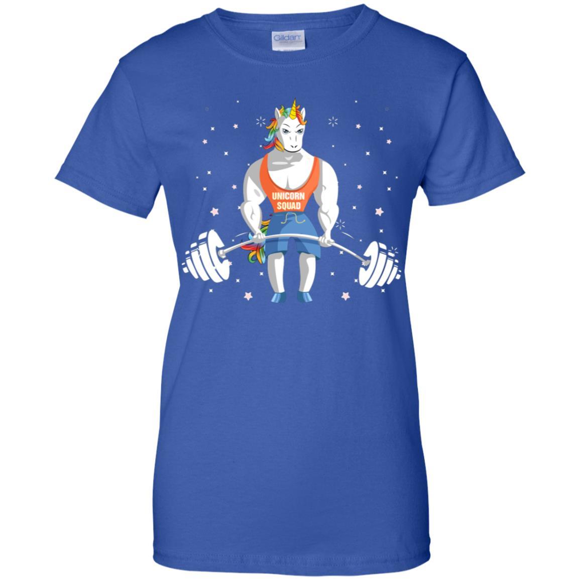 Unicorn Weightlifting Funny Workout Fitness Gym-T-Shirt & Tank Top-Women's T-Shirt-Royal