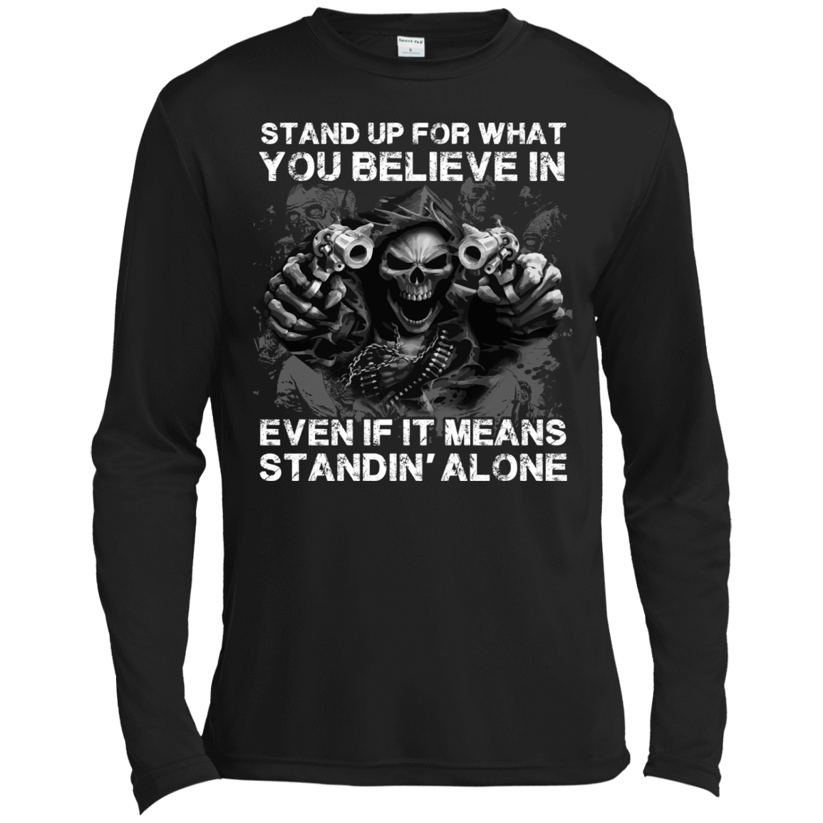 STAND UP FOR WHAT YOU BELIEVE-T-Shirt & Hoodie-Long Sleeve T-Shirt-Black