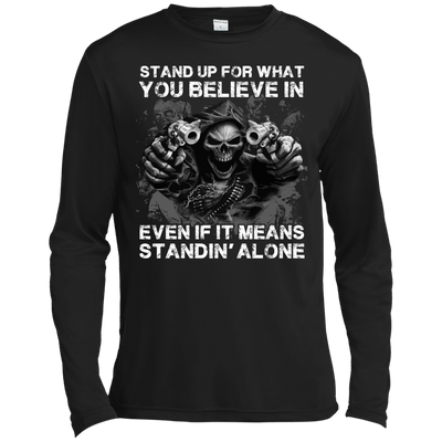 STAND UP FOR WHAT YOU BELIEVE-T-Shirt & Hoodie-Long Sleeve T-Shirt-Black