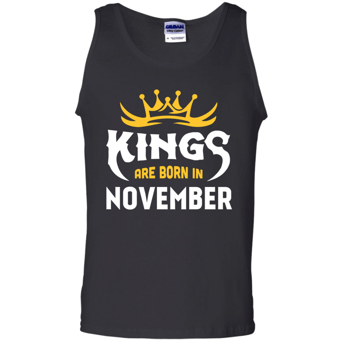 Kings Are Born In November-T-Shirt & Hoodie-Unisex Tank-Black