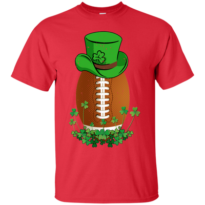 Shamrock Football Leprechaun St Patricks Day-T-Shirt & Hoodie-Classic T-Shirt-Red