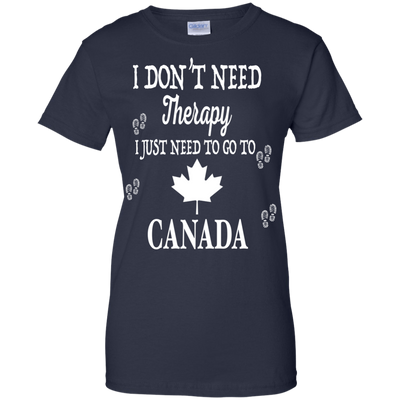 I Just Need To Go To Canada-T-Shirt & Hoodie-Women's T-Shirt-Navy