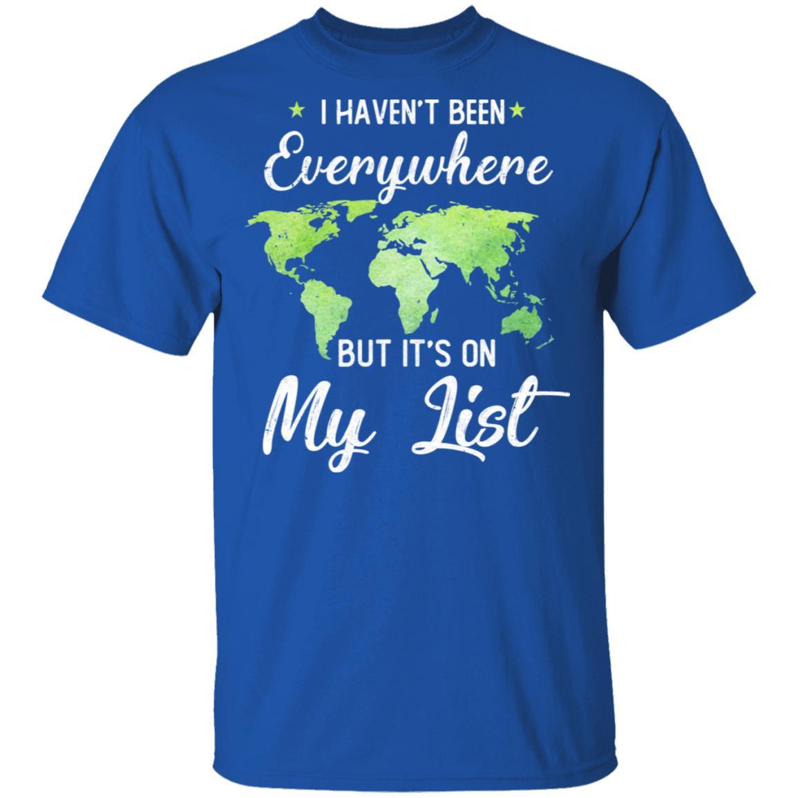 I Haven't Been Everywhere But It's On My List Hippie-T-Shirt & Hoodie-Classic T-Shirt-Royal