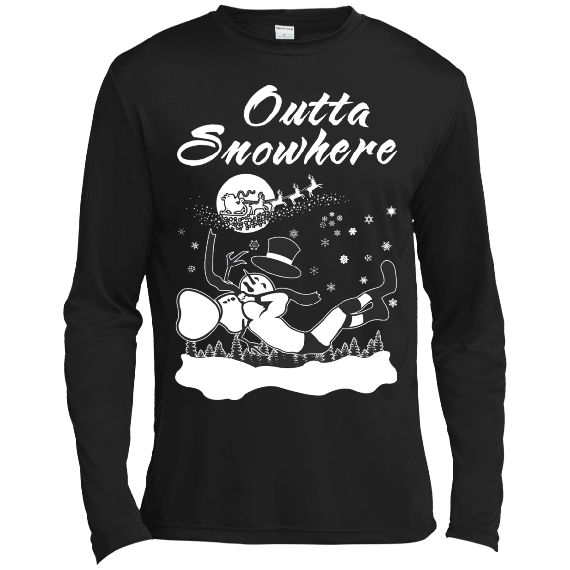 Outta Snowhere-T-Shirt & Hoodie-Long Sleeve T-Shirt-Black