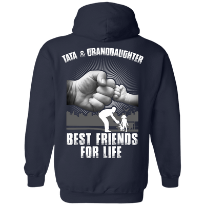 Tata And Granddaughter Best Friends For Life-T-Shirt & Hoodie-Pullover Hoodie-Navy