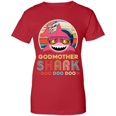 Retro Vintage Godmother Shark Doo Doo Doo-T-Shirt & Hoodie-Women's T-Shirt-Red