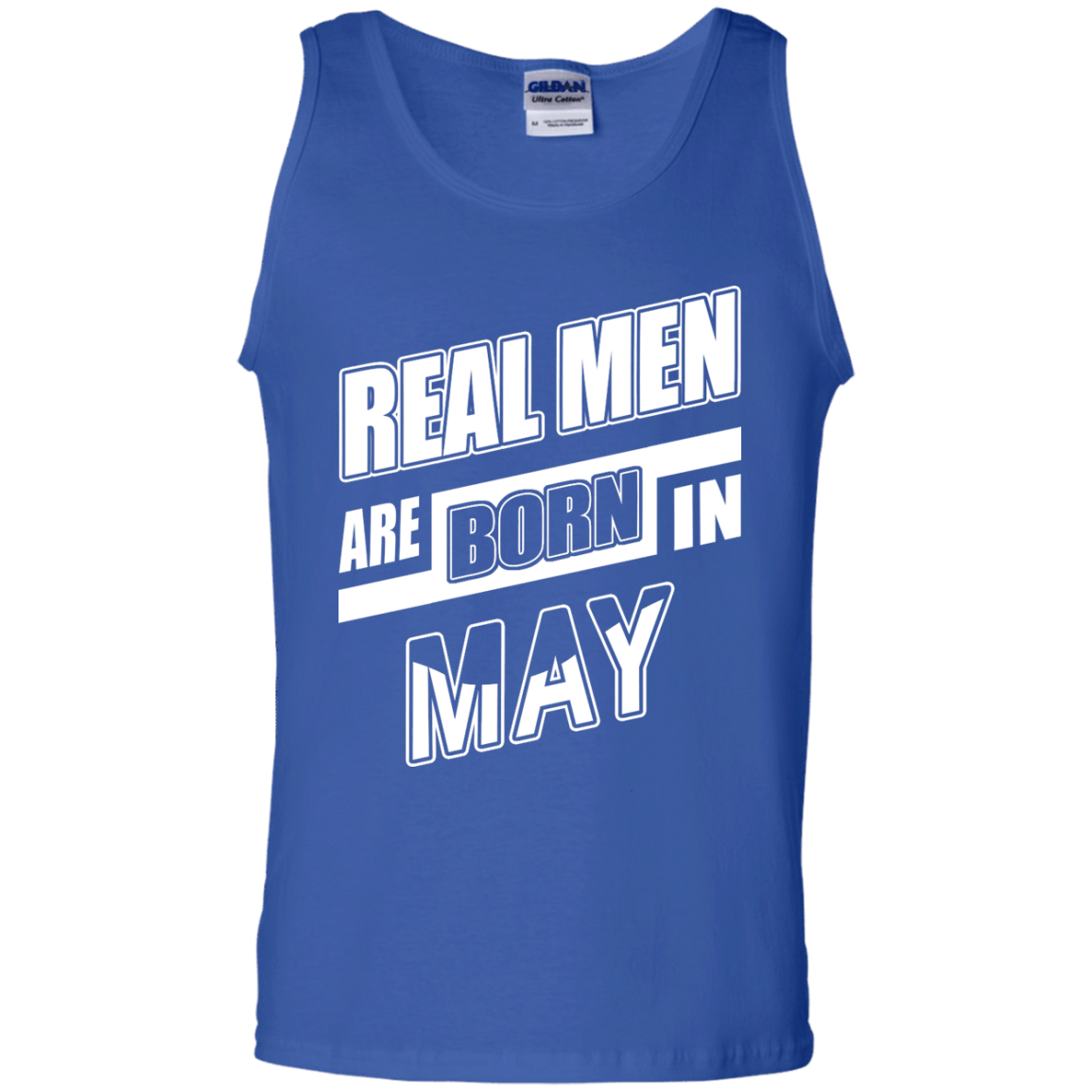 Real Men Are Born In May-T-Shirt & Hoodie-Unisex Tank-Royal