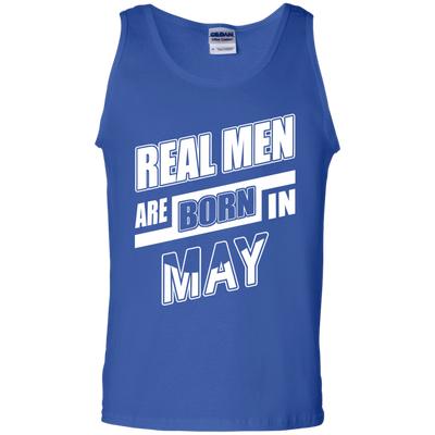 Real Men Are Born In May-T-Shirt & Hoodie-Unisex Tank-Royal