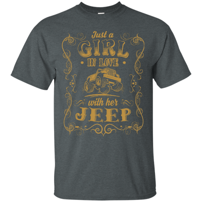 Just A Girl In Love With Her Jeep-T-Shirt & Hoodie-Classic T-Shirt-Dark Heather