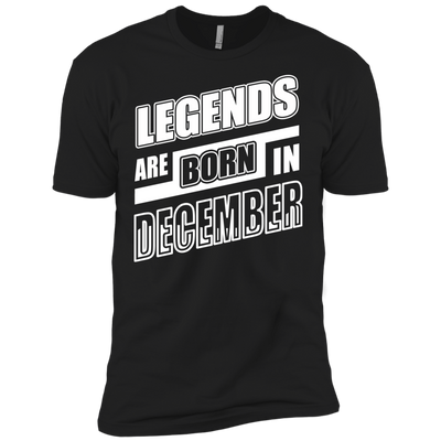 Legends are born in DECEMBER-T-Shirt & Hoodie-Premium T-Shirt-Black