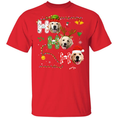 Christmas Ho Ho Ho Golden Retriever Lover Funny Xmas Gift-T-Shirt & Sweatshirt-Classic T-Shirt-Red