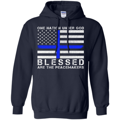 One Nation Under God-T-Shirt & Hoodie-Pullover Hoodie-Navy