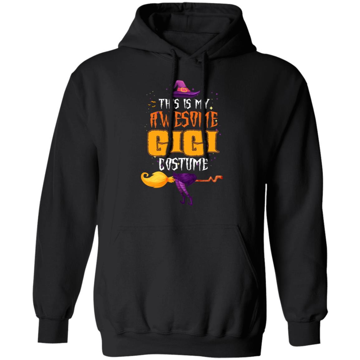 Halloween This Is My Awesome Gigi Costume-T-Shirt & Hoodie-Pullover Hoodie-Black