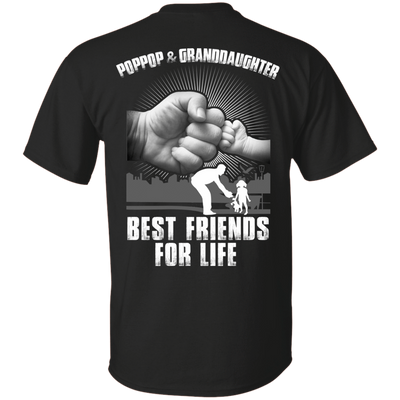 PopPop And Granddaughter Best Friends For Life-T-Shirt & Hoodie-Classic T-Shirt-Black