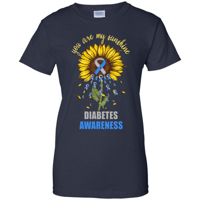 You Are My Sunshine Diabetes Awareness-T-Shirt & Hoodie-Women's T-Shirt-Navy