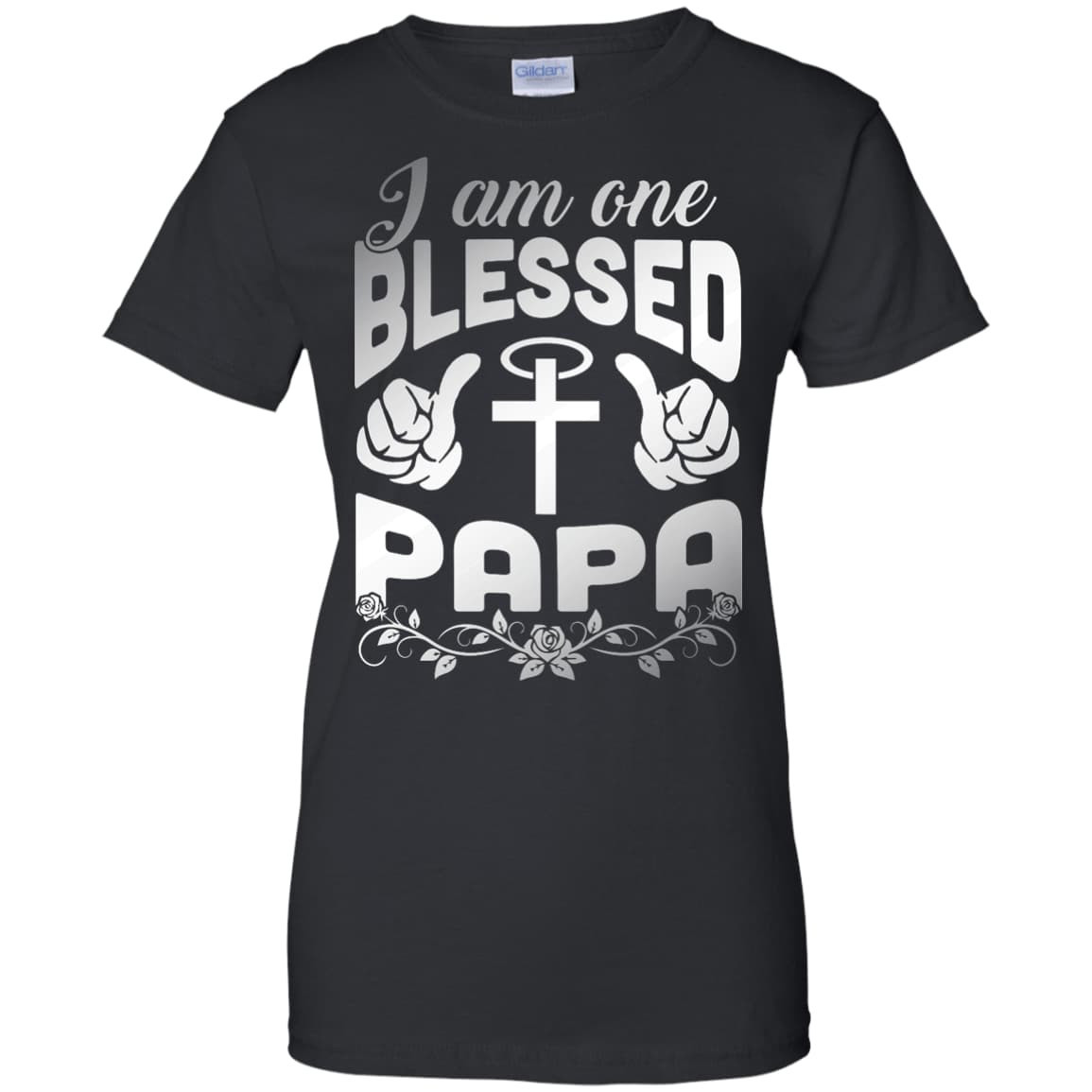 I Am One Blessed Papa-T-Shirt & Hoodie-Women's T-Shirt-Black