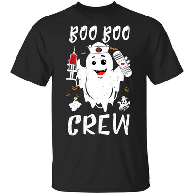 Boo Boo Crew Nurse Ghost Girls Funny Halloween Costume-T-Shirt & Hoodie-Classic T-Shirt-Black