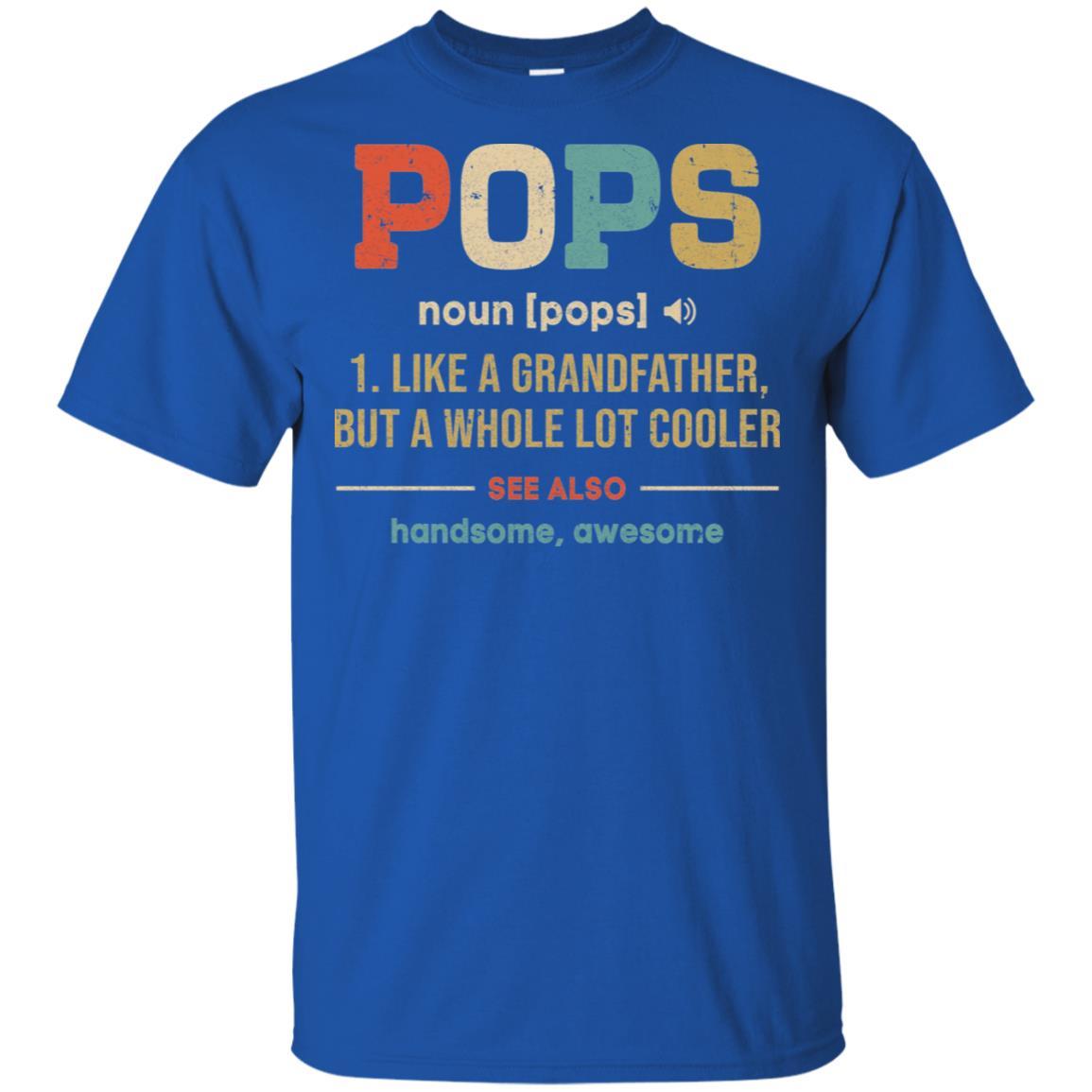 Vintage Pops Gifts Grandpa Definition Fathers Day-T-Shirt & Hoodie-Classic T-Shirt-Royal