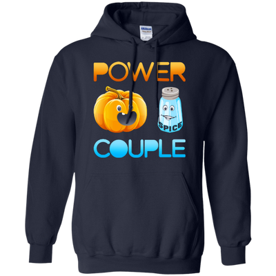 Pumpkin Spice Power Couple Halloween-T-Shirt & Hoodie-Pullover Hoodie-Navy