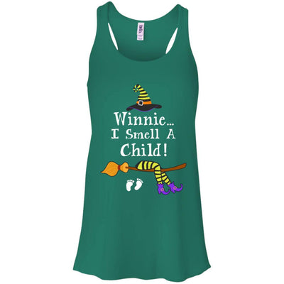 I Smell A Child Pregnancy Halloween Costumes For Women-T-Shirt & Tank Top-Women's Flowy Racerback Tank-Kelly Green