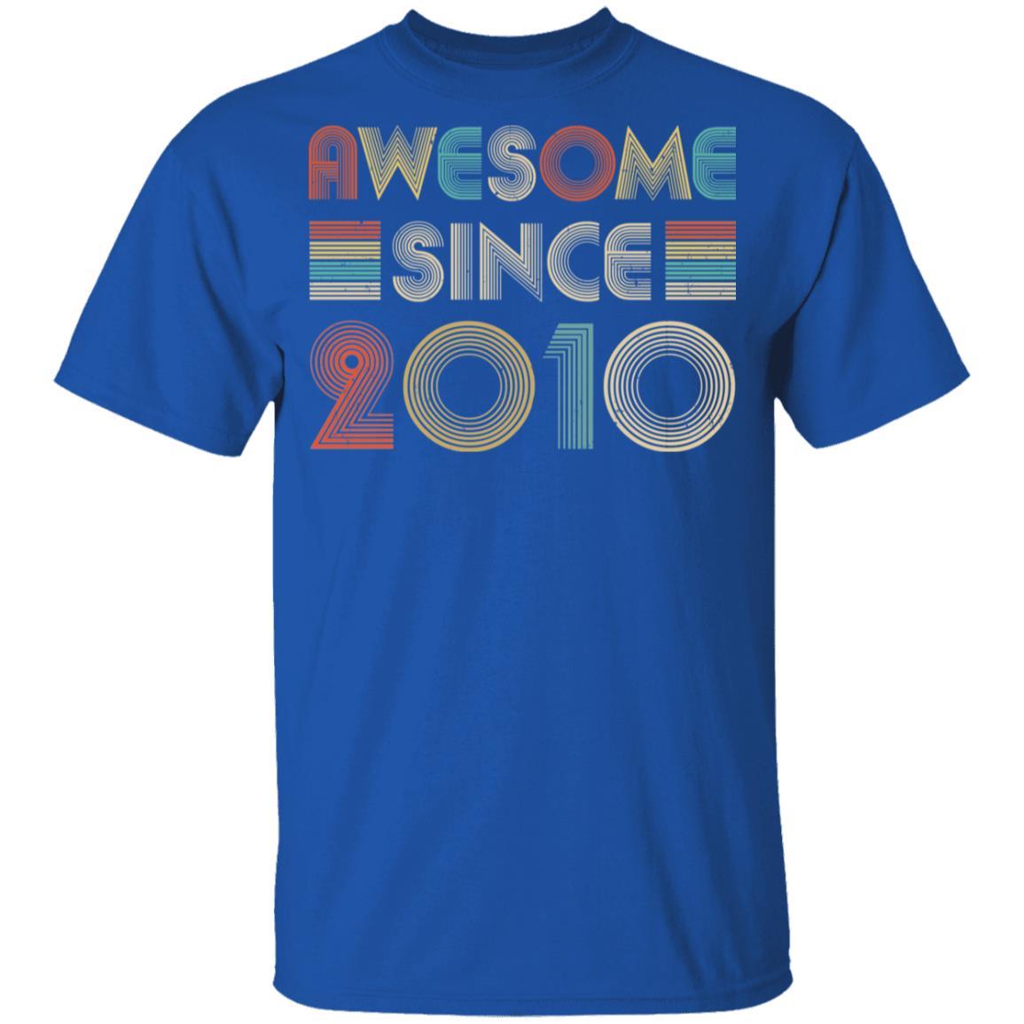 Awesome Since 2010 11th Birthday Gifts Youth-Youth Shirt-Youth T-Shirt-Royal