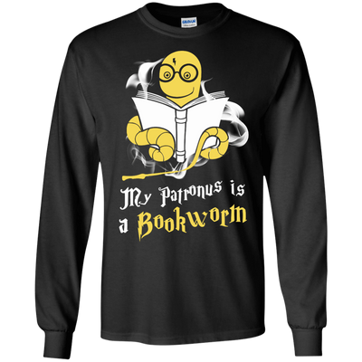 My Patronus Is A Bookworm T Shirt-T-Shirt & Hoodie-Long Sleeve T-Shirt-Black