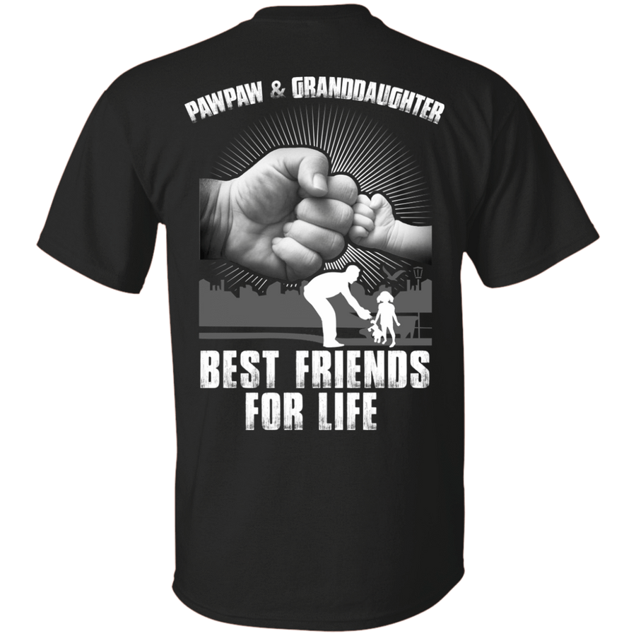 Pawpaw And Granddaughter Best Friends For Life-T-Shirt & Hoodie-Classic T-Shirt-Black