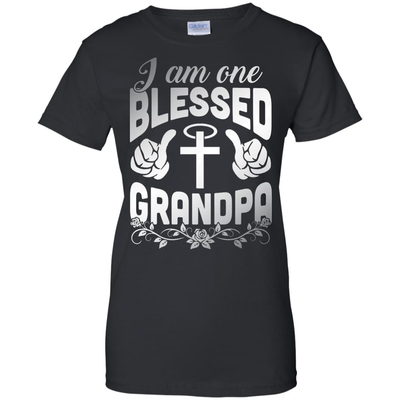 I Am One Blessed Grandpa-T-Shirt & Hoodie-Women's T-Shirt-Black