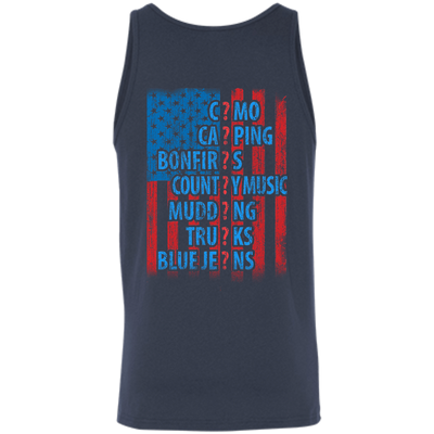 I LOVE AMERICAN COUNTRY-T-Shirt & Hoodie-Unisex Tank-Navy