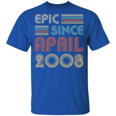 Epic Since April 2008 Vintage 13th Birthday Gifts Youth-Youth Shirt-Youth T-Shirt-Royal