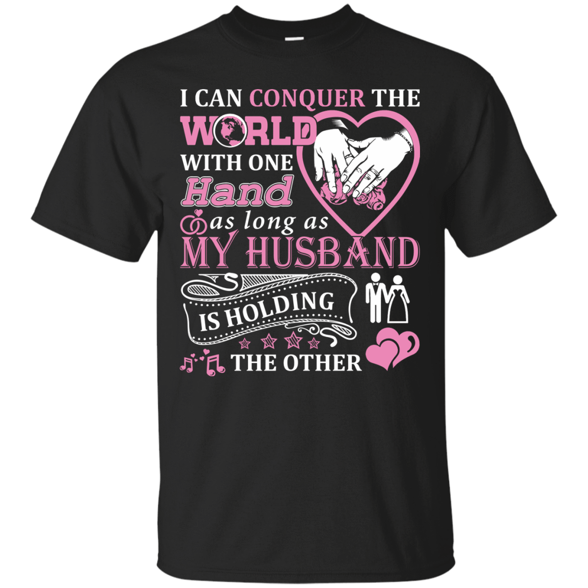 I Can Conquer The World With One Hand-T-Shirt & Hoodie-Classic T-Shirt-Black